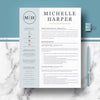 Professional Modern Resume Template and Cover Letter for Word and Pages, Resume Design, CV Template for Word, Professional CV, Instant Download Resume