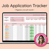 Job Application Tracker, Job Search Dashboard Google Sheet Job Tracker Spreadsheet Editable Resume Application Tracker Simple Career Planner