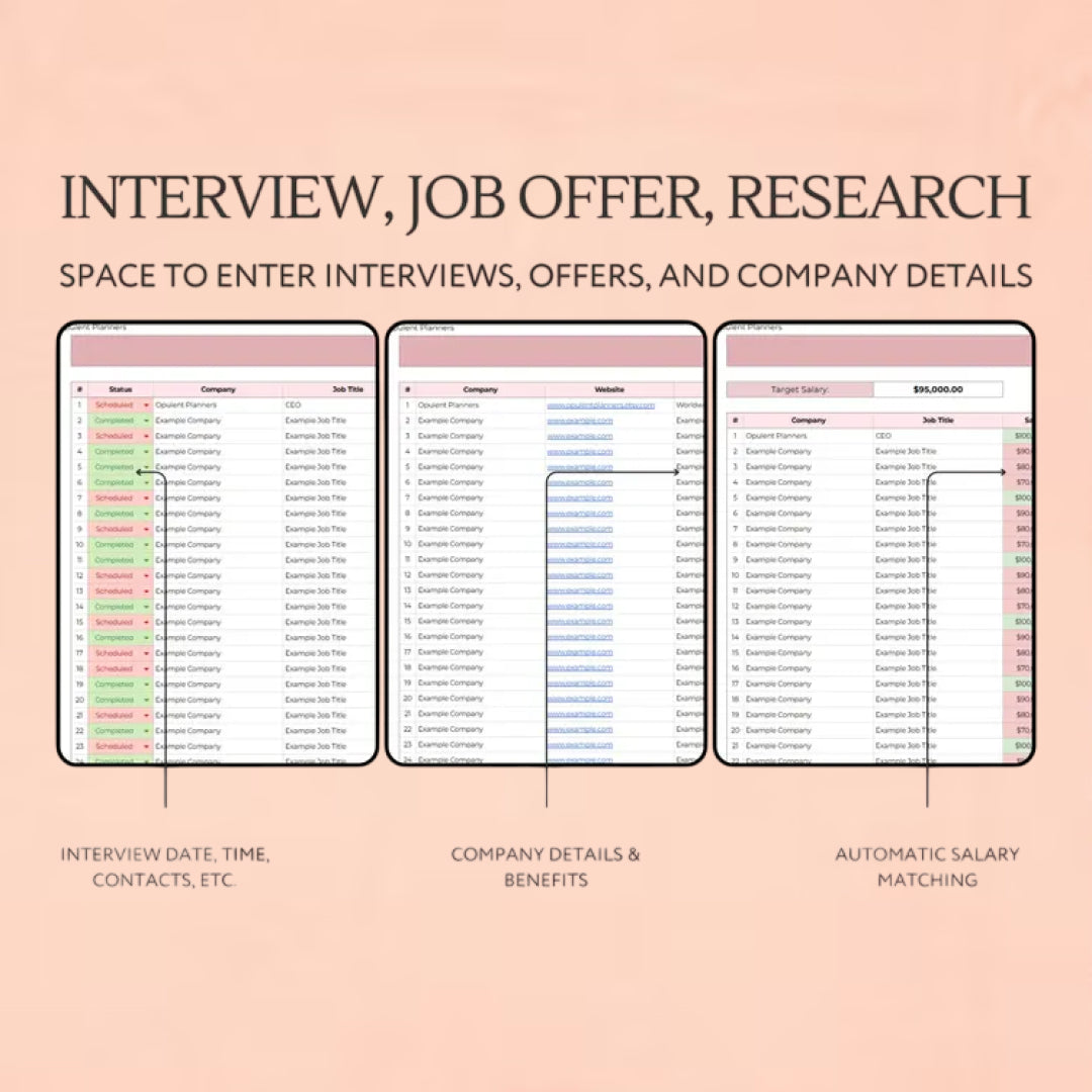 Job Application Tracker, Job Search Dashboard Google Sheet Job Tracker Spreadsheet Editable Resume Application Tracker Simple Career Planner