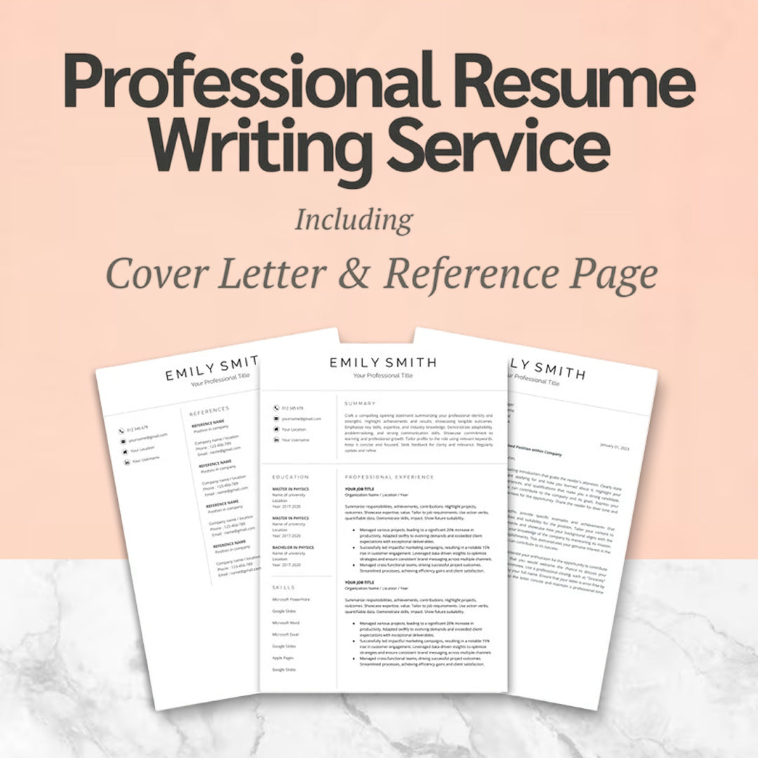 Professional Resume Writing Service + Interview Mastery Guide, ATS Friendly, Job Winning Resume, Cover Letter Included, 24 Hour Delivery, Interview Mastery Guide